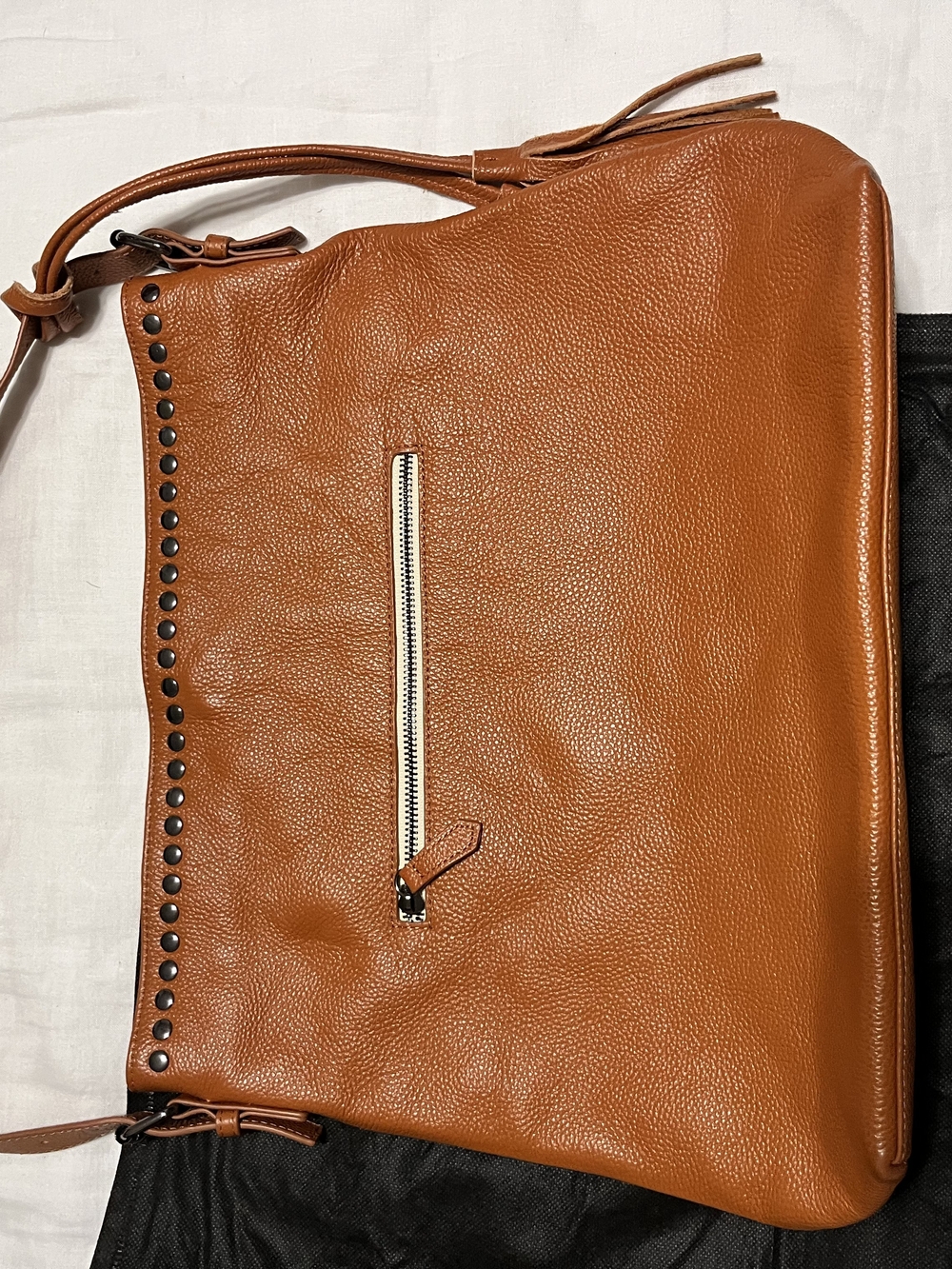 Laggo Remy Studded Tote Bag Brown Like New
